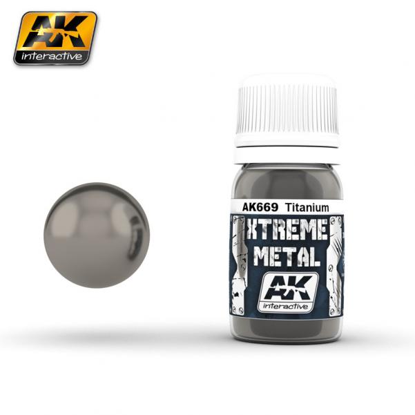 AK-Interactive Xtreme Metal: Titanium (30ml) 