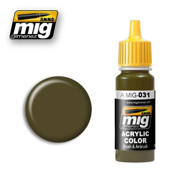 AMMO Acrylic Paint 031: Spanish Green-Khaki 