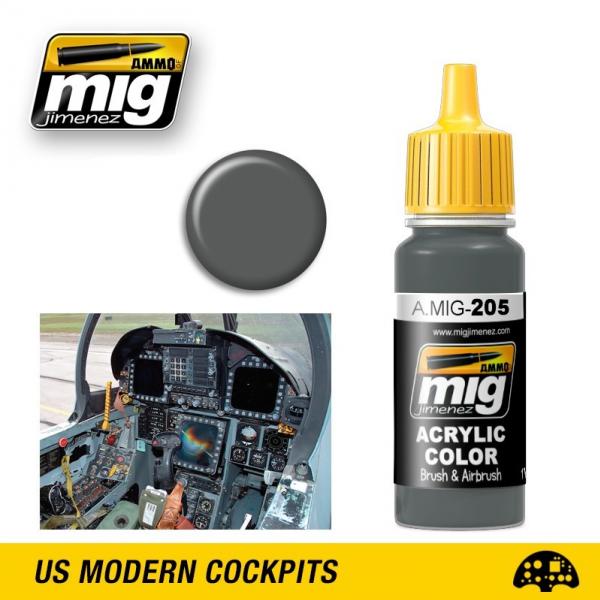 AMMO Acrylic Paint 205: FS 26231 (BS 638) Federal Standard Grey 