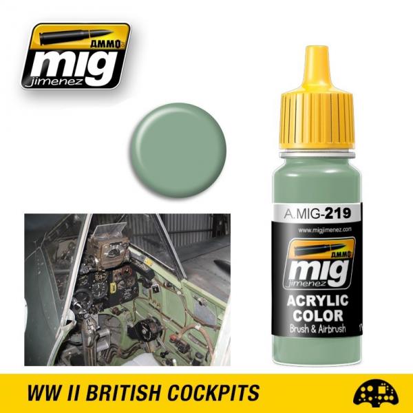 AMMO Acrylic Paint 219: FS 34226 (BS283) Interior Green 