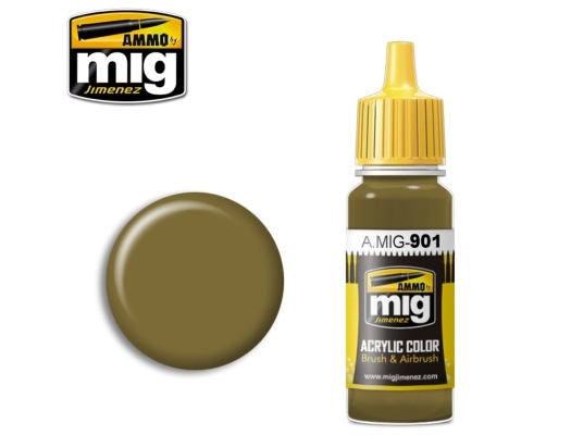 AMMO Acrylic Paint 901: Dunkelgelb Dark Base 