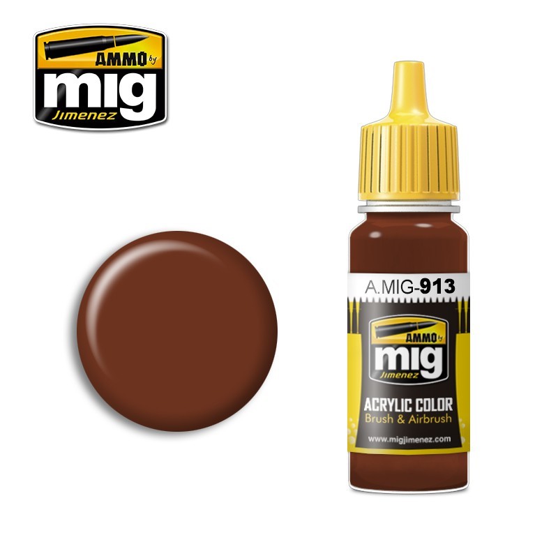 AMMO Acrylic Paint 913: Red Brown Base 