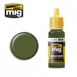 AMMO Acrylic Paint 004: RAL 6011 B Resedagrün 
