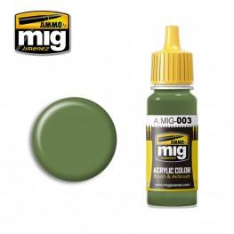 AMMO Acrylic Paint 003: RAL 6011 Resedagrün 