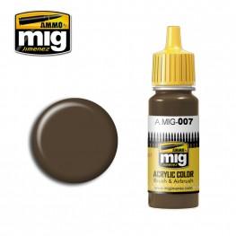 AMMO Acrylic Paint 007: RAL 7017 Dunkelbraun 
