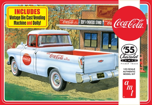 AMT Model 1/25: 1955 Chevy Cameo Pickup (Coca-Cola) 