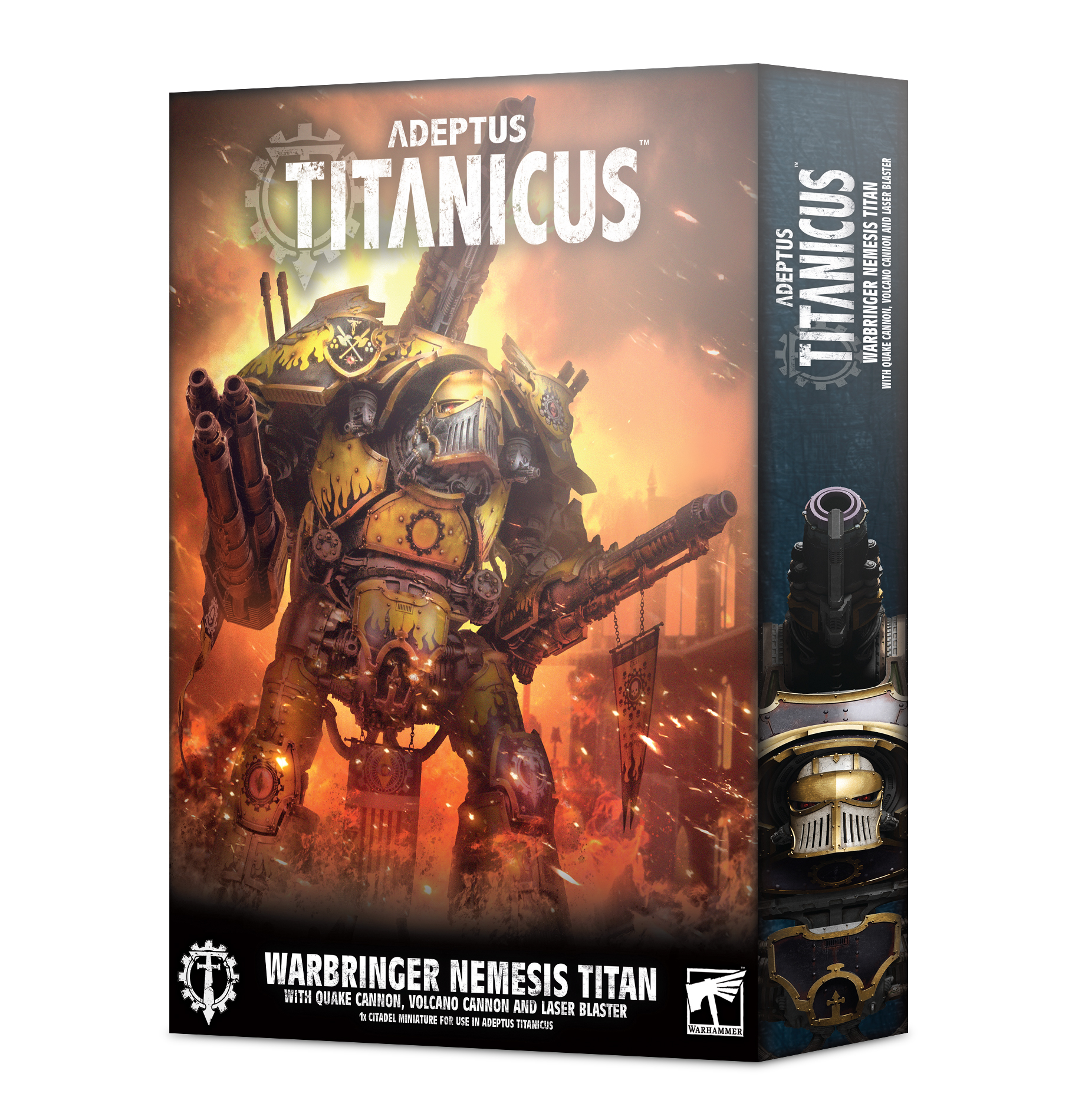 Adeptus Titanicus Warbringer Nemesis Titan with Quake Cannon, Volcano Cannon and Laser Blaster 