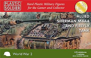 Plastic Soldier Company: 1/72 American: Allied Sherman M4A4 and Firefly Tank 