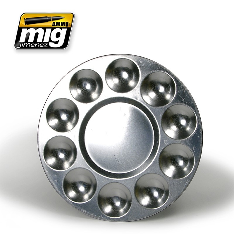 Ammo MIG: Aluminium Pallet (10 Wells) 