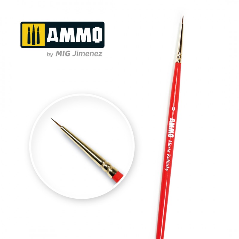 Ammo MIG: Ammo Marta Kolinsky Brush, 0 