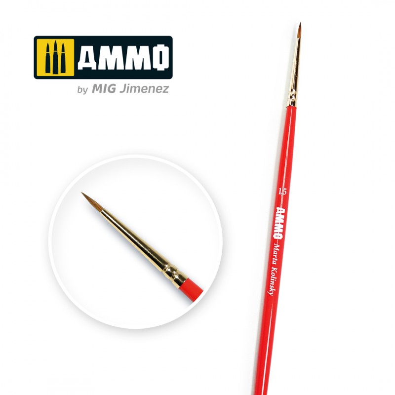 Ammo MIG: Ammo Marta Kolinsky Brush, 1,7 