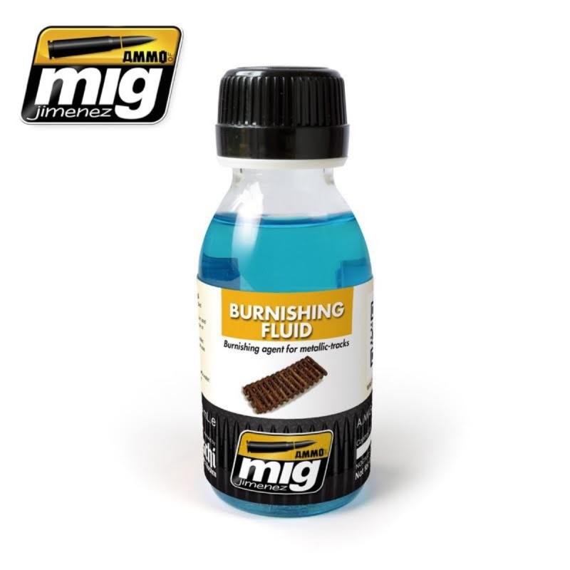 Ammo MIG: Metallic Tracks Burnishing Fluid 