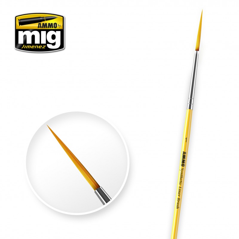 Ammo MIG: Synthetic Flat Brush, 1 