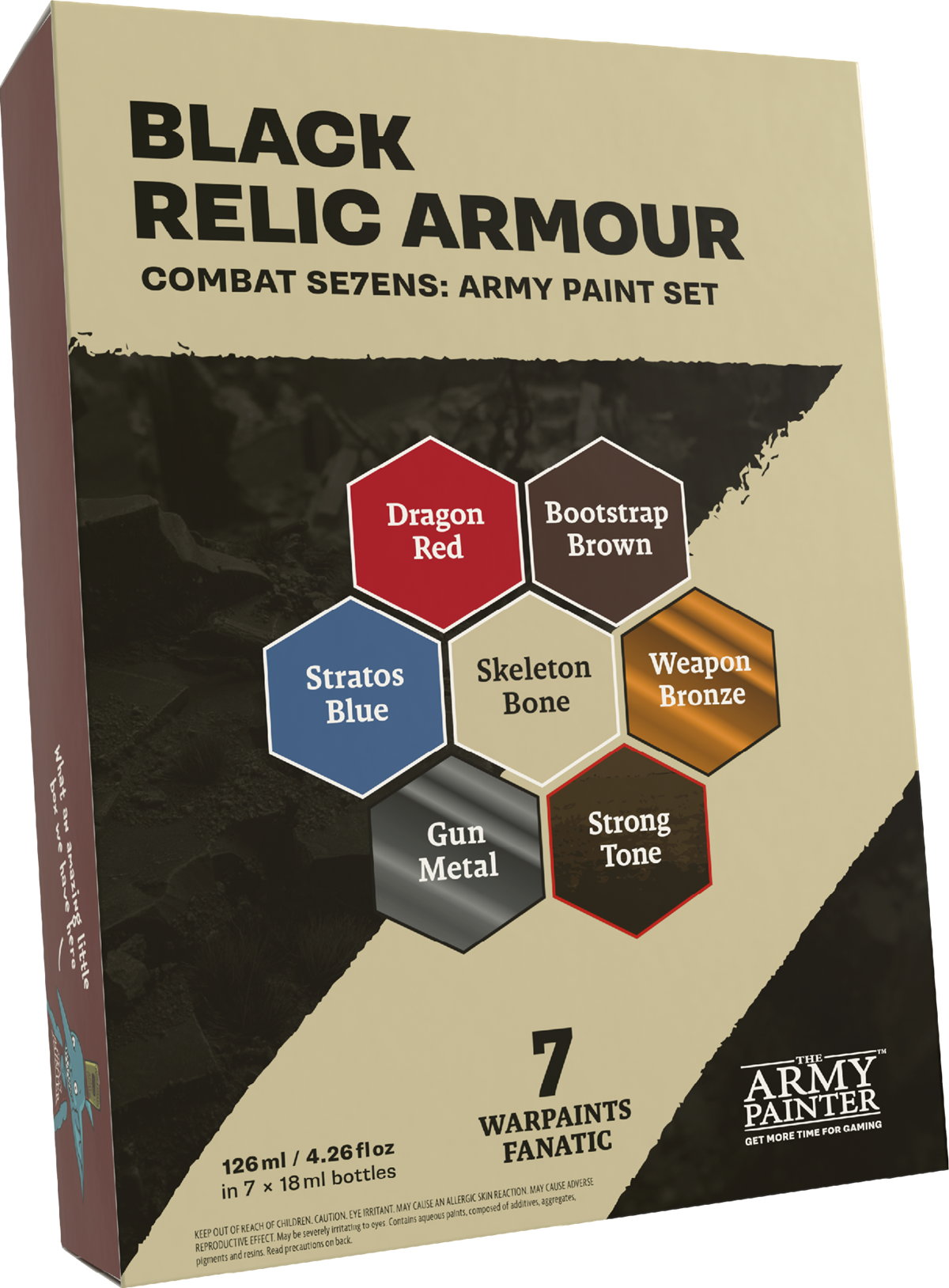 Army Painter: Combat Se7ens: BLACK RELIC ARMOUR 