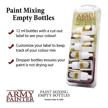 Army Painter: Empty Mixing Bottles 