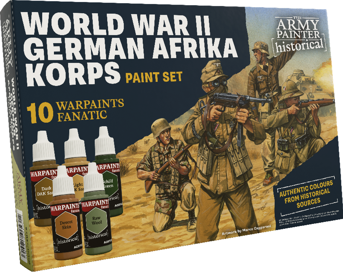 Army Painter Historical: World War II GERMAN AFRIKA KORPS Paint Set 