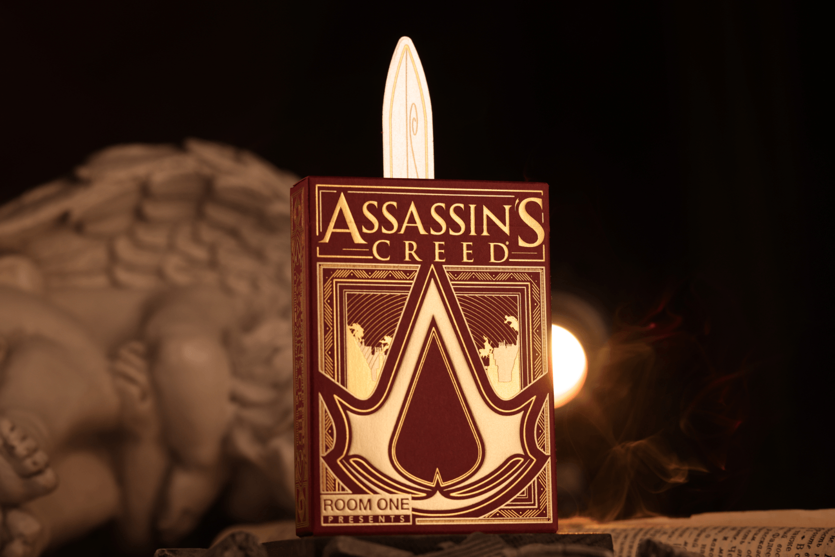 Assassins Creed Legacy Ver. II Garnet Hidden Blade Edition Playing Cards 