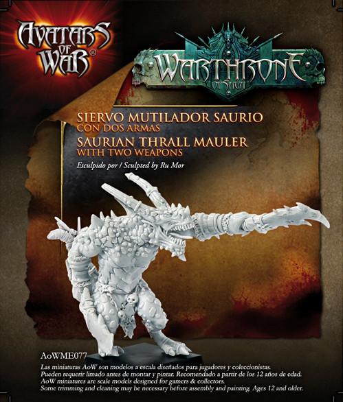 Avatars of War: Saurian Thrall Mauler with Two Weapons 