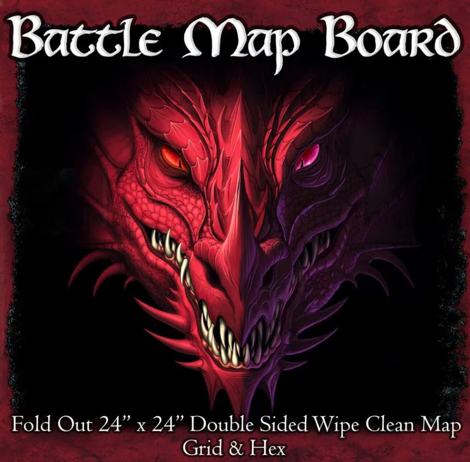 BATTLE MAP BOARD GRID AND HEX 