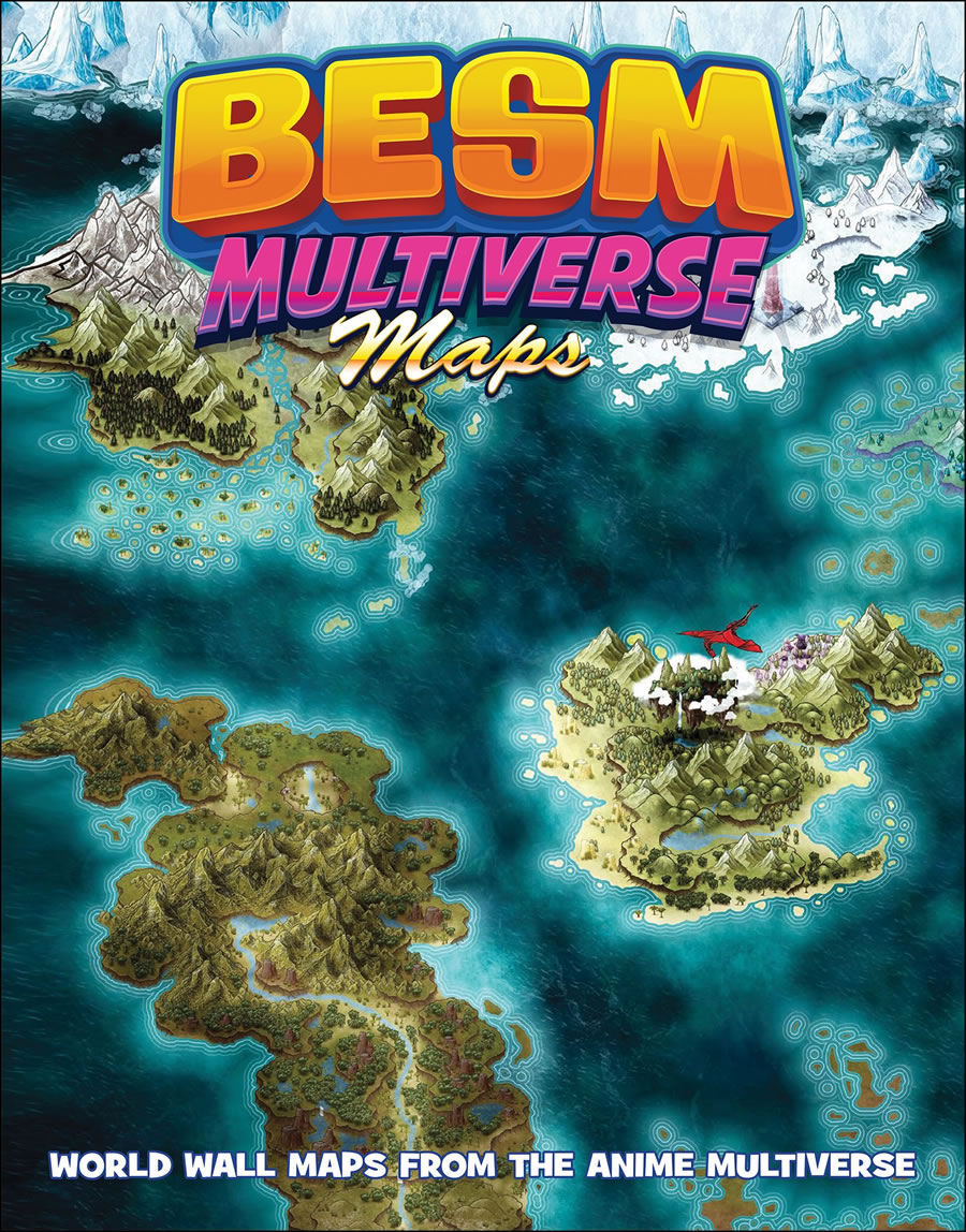 BESM Fourth Edition: Multiverse Maps (DAMAGED) 