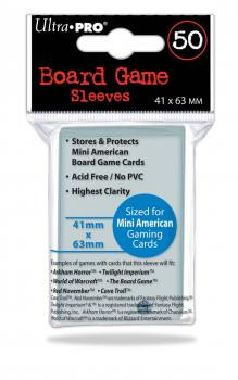 Ultra Pro: Board Game Sleeves: Mini American (41mm x 63mm) 