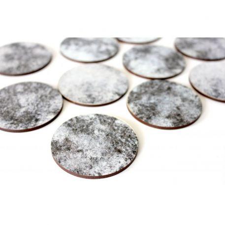 Bandua Prepainted Bases: Snow Tundra [55mm] 