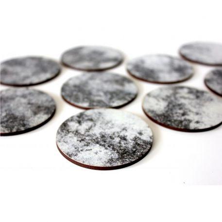 Bandua Prepainted Bases: Snow Tundra [60mm] 