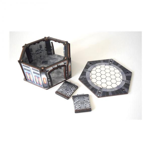 Bandua Wargames: Infinity Terrain Pre-Painted: HEX IV-01 
