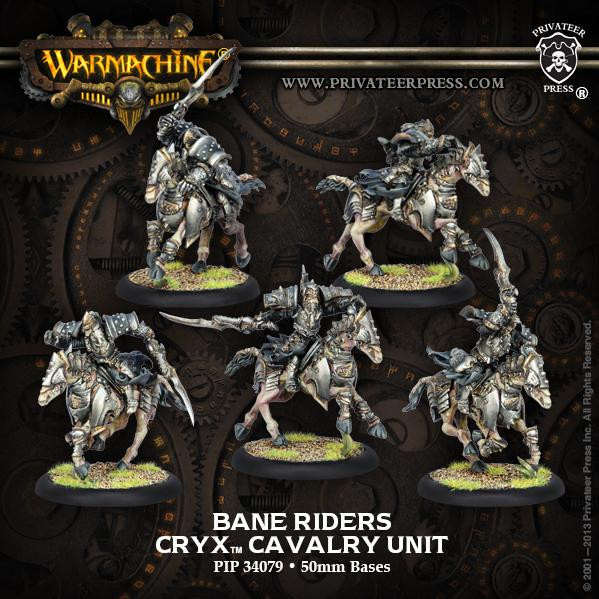 Warmachine: Cryx (34079): Bane Riders Cryx Cavalry Unit 