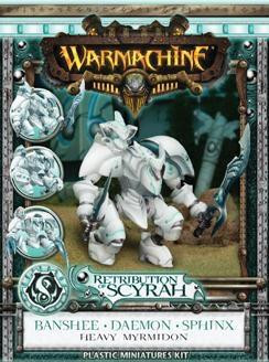 Warmachine: Retribution Of Scyrah (35034): Heavy Myrmidon Plastic Kit (Banshee/ Daemon/ Sphinx) 