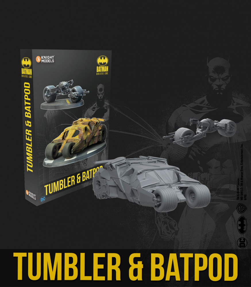 Batman Miniature Game 2nd Edition: Tumbler & Batpod 
