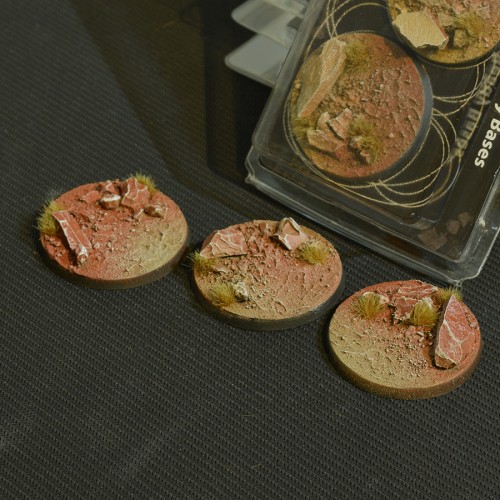 Battle Ready Bases: Badlands Round 50mm (x3) 