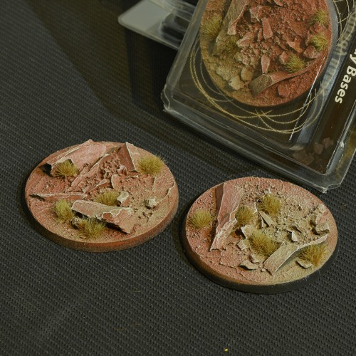 Battle Ready Bases: Badlands Round 60mm (x2) 