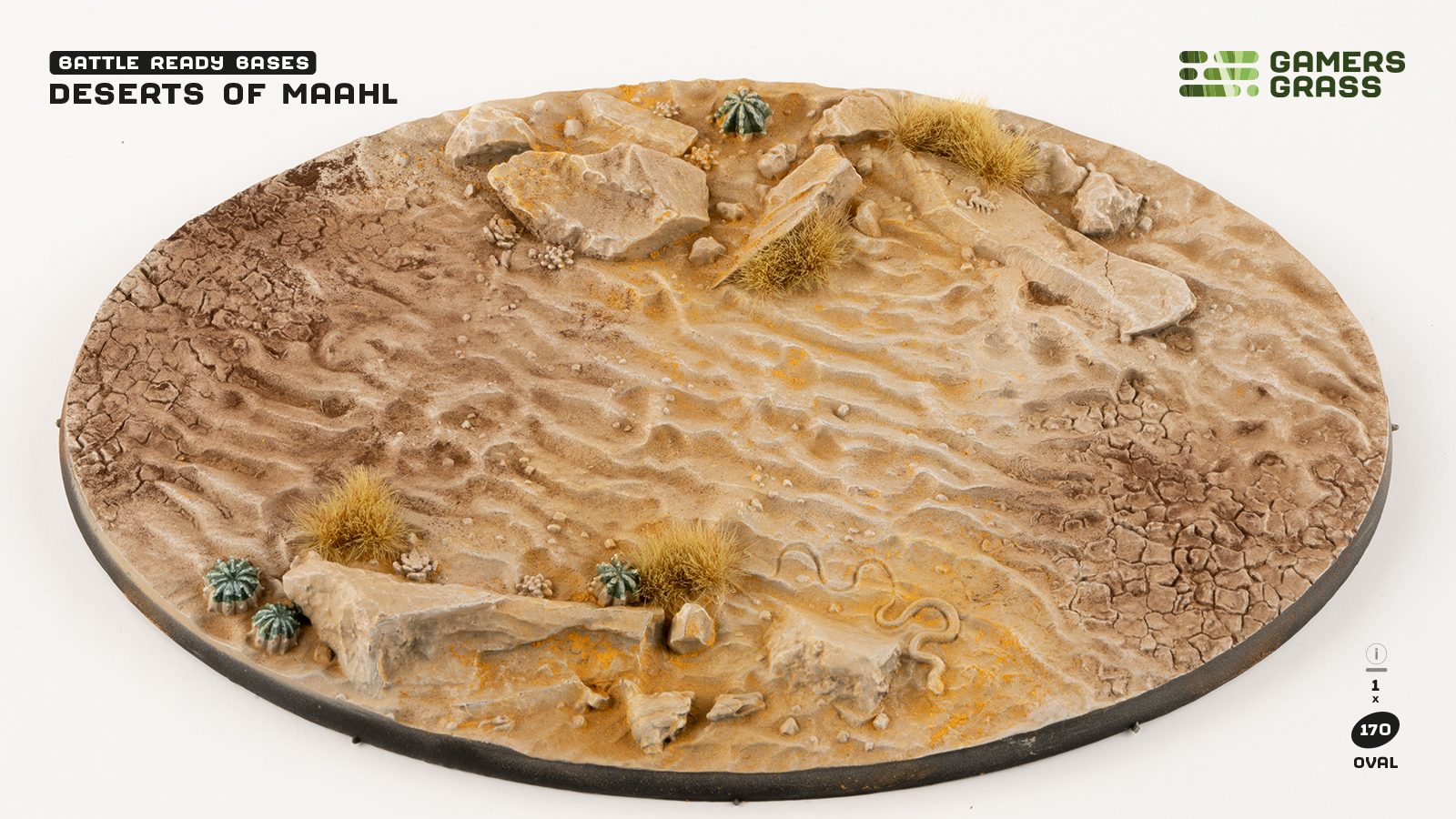 Battle Ready Bases: Deserts of Maahl Oval 170mm (x1) 