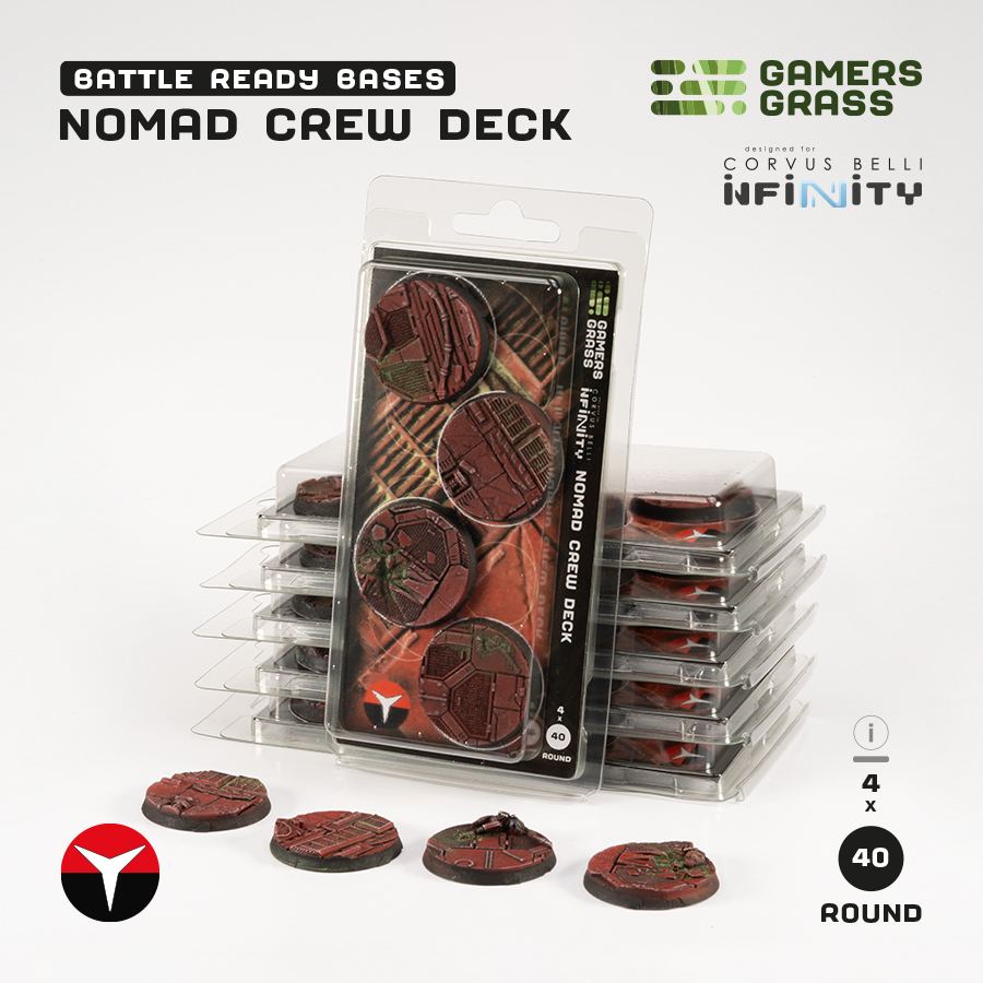 Battle Ready Bases: Nomad Crew Deck Round 40mm (4x) 