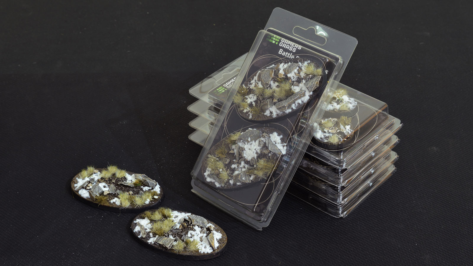 Battle Ready Bases: Winter Oval 90mm (x2) 