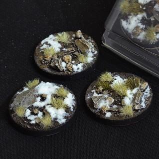 Battle Ready Bases: Winter Round 50mm (x3) 