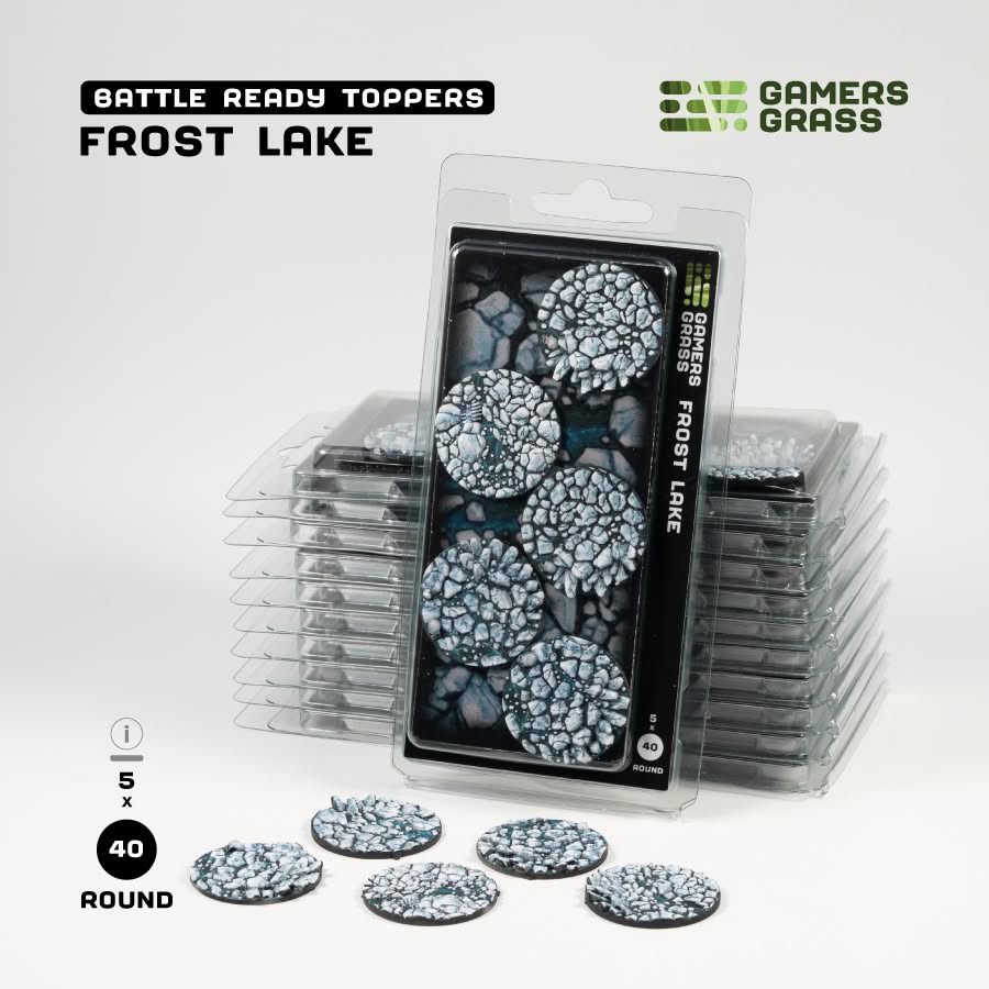 Battle Ready Toppers: Frost Lake Round 40mm (x5) 