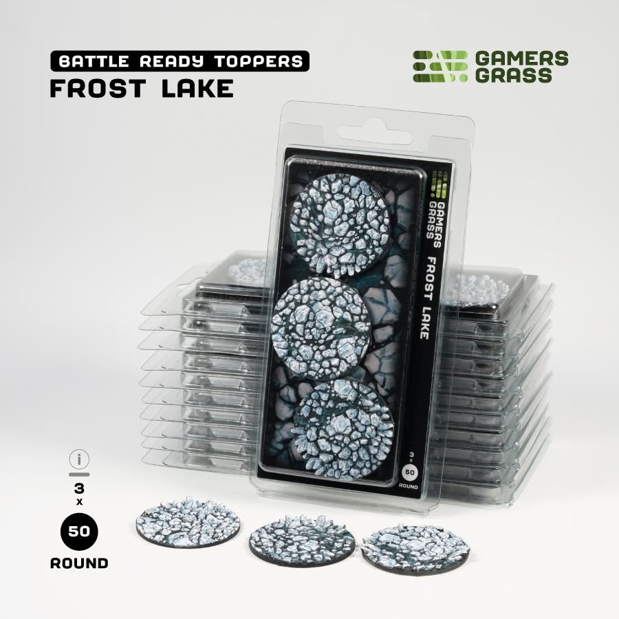 Battle Ready Toppers: Frost Lake Round 50mm (x3) 