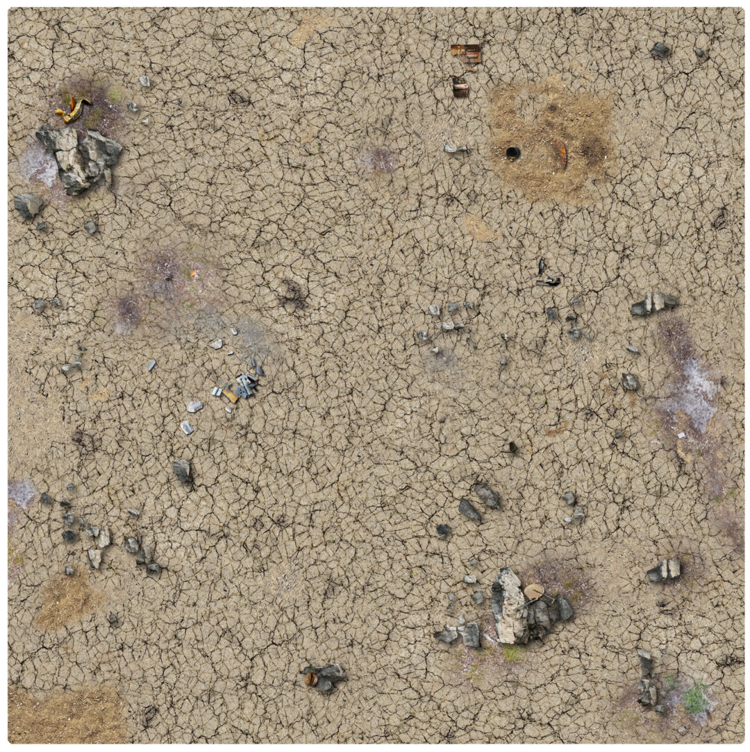 Battle Systems: Gaming Mat: Desert Wasteland (3 x 3)  