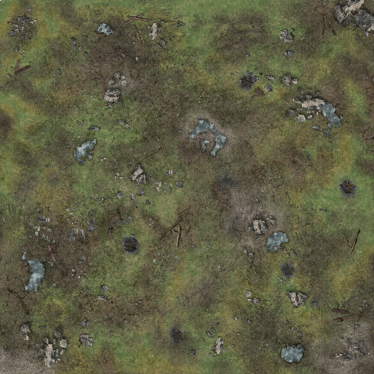 Battle Systems: Gaming Mat: FORSAKEN PLAIN (3x3) 