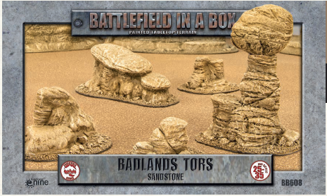 Battlefield in a Box: Badlands: Tors: Sandstone 