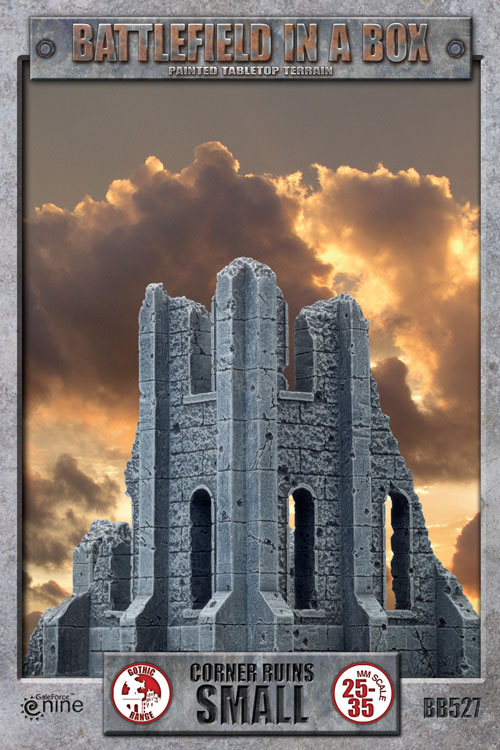 Battlefield in a Box: Corner Ruins Small 