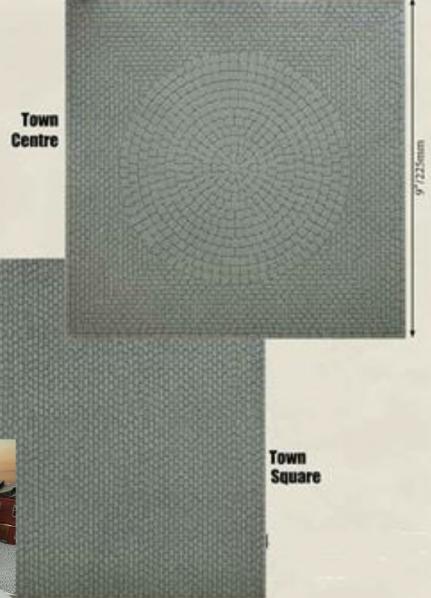 Battlefield in a Box: Cobblestone Town Squares 