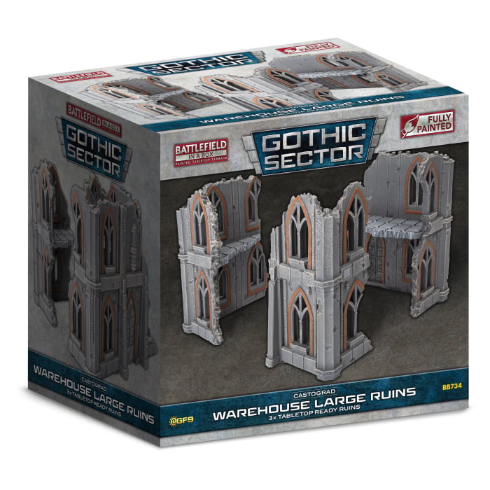 Battlefield in a Box: Gothic Sector Castograd: WAREHOUSE BIG RUINS 