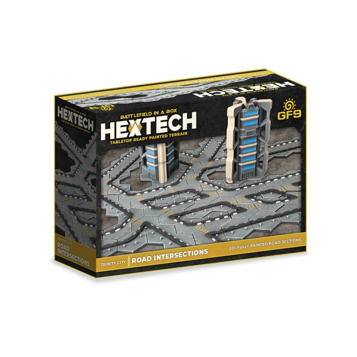 Battlefield in a Box: Hextech: Trinity City: Road Intersections 