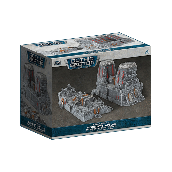 Battlefield in a Box: Mundus Imperialis: Administratum (Damaged and Destroyed) 
