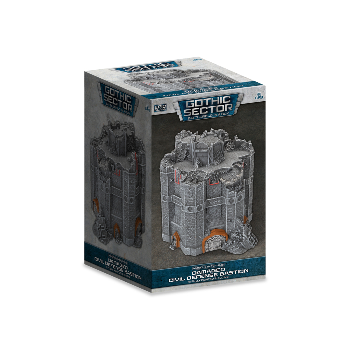 Battlefield in a Box: Mundus Imperialis: Civil Defense Bastion (Damaged) 