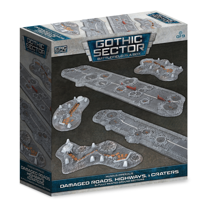 Battlefield in a Box: Mundus Imperialis: Damaged Roads, Highways & Craters 