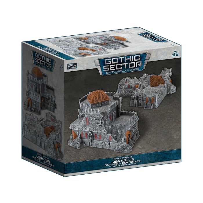 Battlefield in a Box: Mundus Imperialis: Librarium (Damaged and Destroyed) 